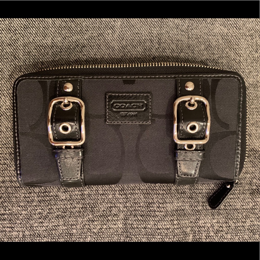 Coach zip around wallet